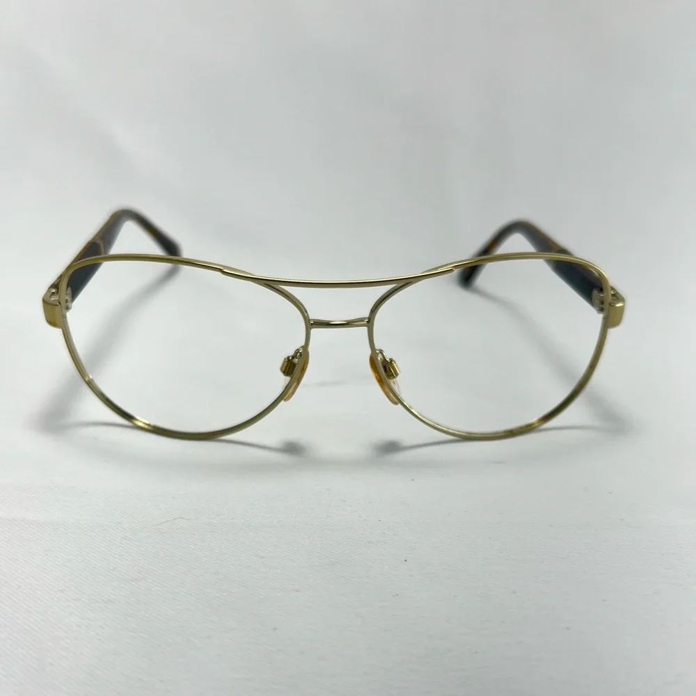 Burberry Chrome Metal Aviator Eyeglasses - Frames Only - Picture 5 of 10